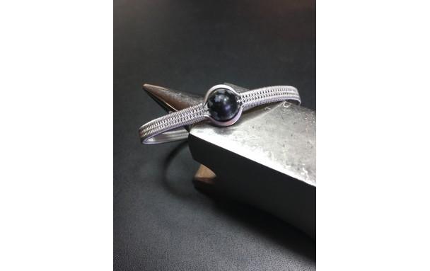 Charmant Obsidienne mouchetée ou flocons de neige