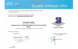 Qualification Artisan d'Art